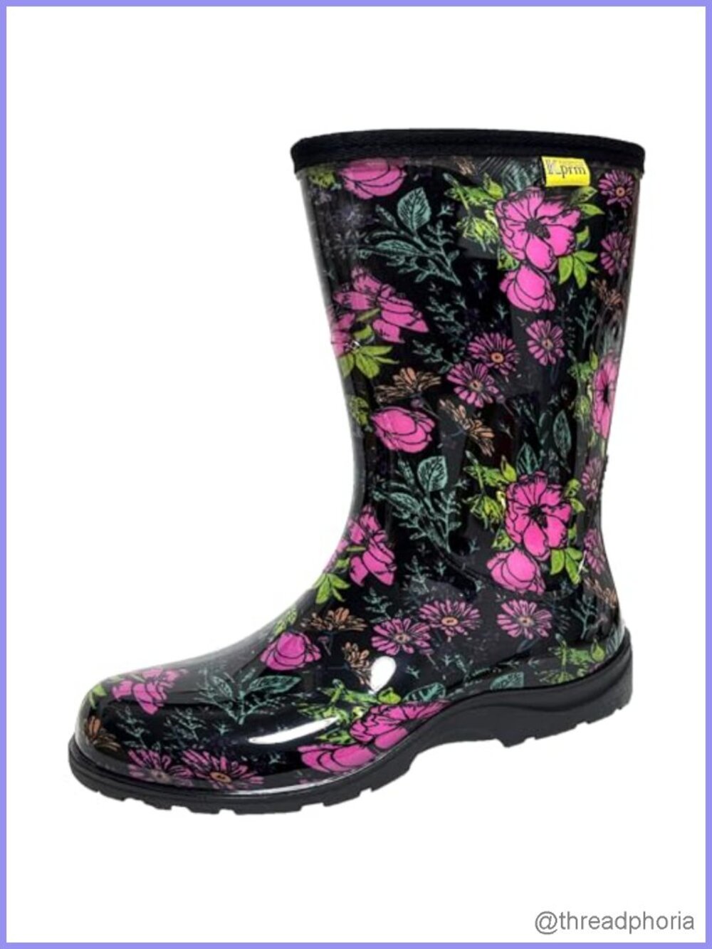 Waterproof Mid Calf Rubber Rain Boots Garden Outdoor